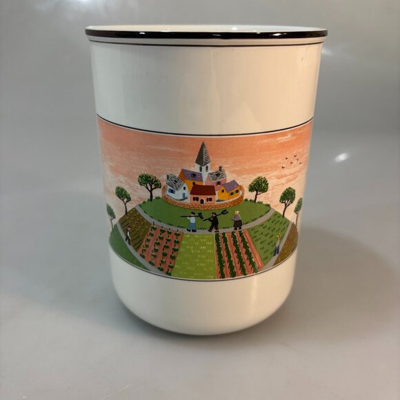 Villeroy & Boch Other - Villeroy & Boch Design Naif Farmers Porcelain 6" Utensil Storage Jar Canister